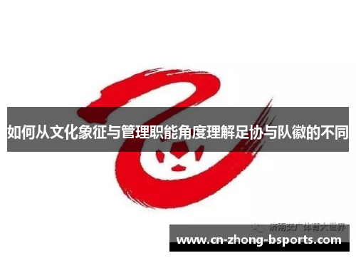 如何从文化象征与管理职能角度理解足协与队徽的不同